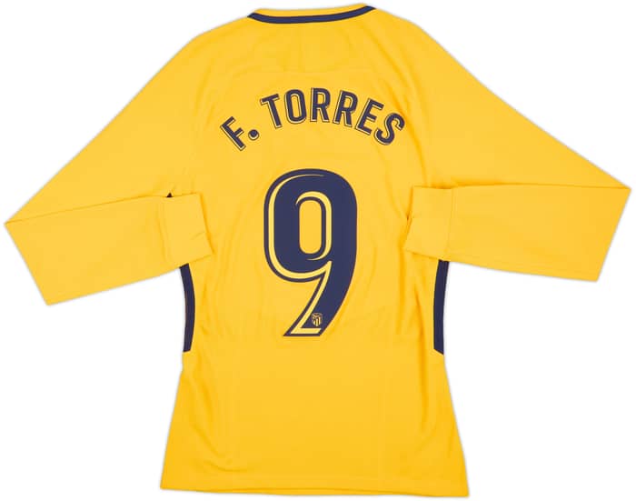 2017-18 Atletico Madrid Player Issue Away L/S Shirt F.Torres #9 (S)