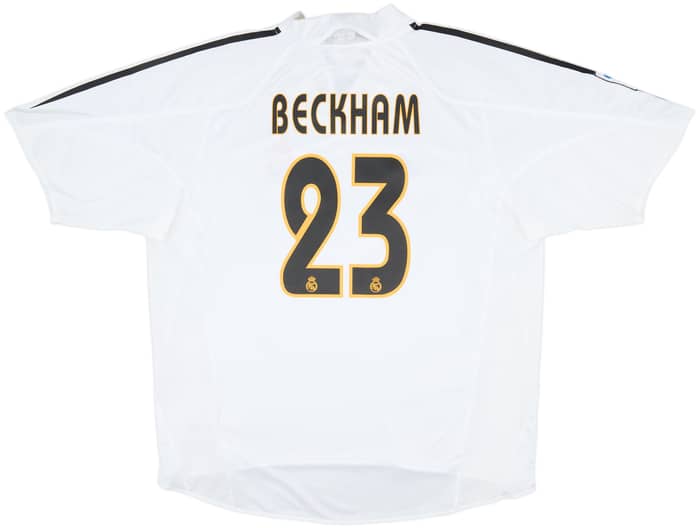 2004-05 Real Madrid Home Shirt Beckham #23 (XL)