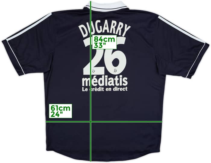 1999-00 Bordeaux Home Shirt Dugarry #26 - 8/10 - (XL)