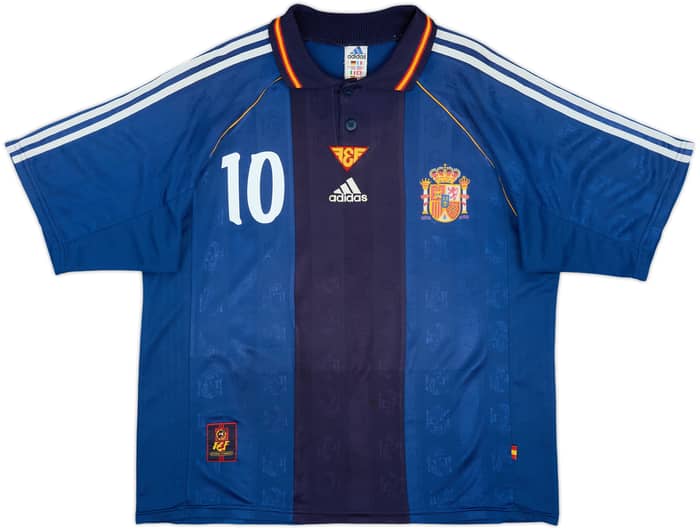 1999-00 Spain Away Shirt Raul #10 - 8/10 - (L)
