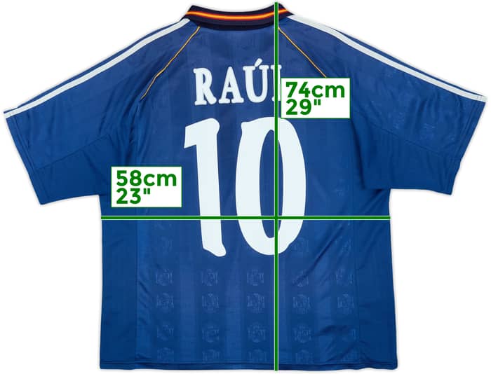 1999-00 Spain Away Shirt Raul #10 - 8/10 - (L)