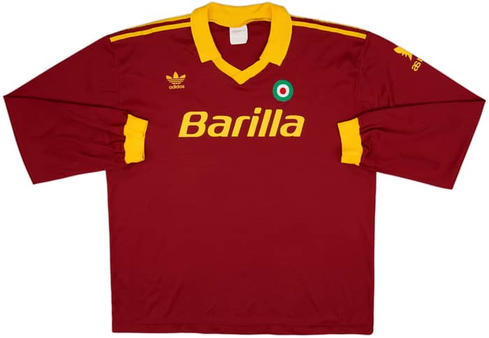 1991-92 Roma Home L/S Shirt - 8/10 - (XL)