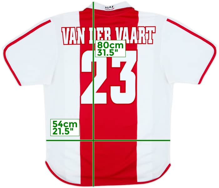 2000-01 Ajax Centenary Home Shirt Van Der Vaart #23 - 8/10 - (L)