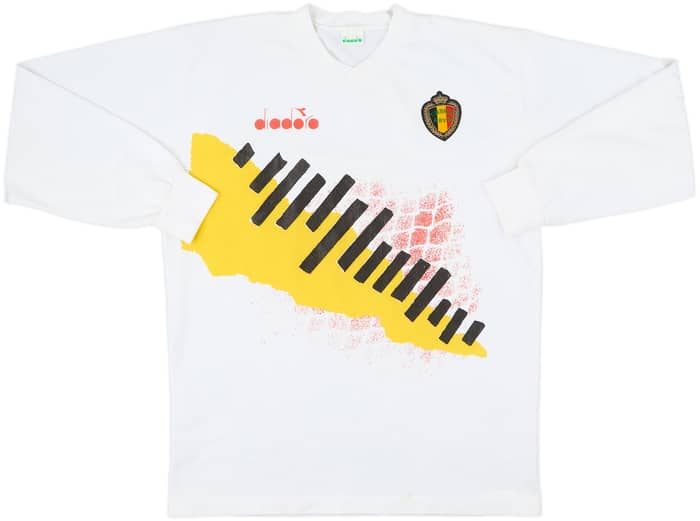 1992-94 Belgium Diadora Training L/S Shirt - 7/10 - (L)