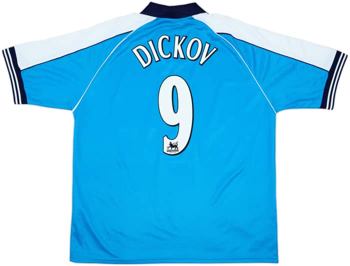 1999-01 Manchester City Home Shirt Dickov #9 - 9/10 - (XL)