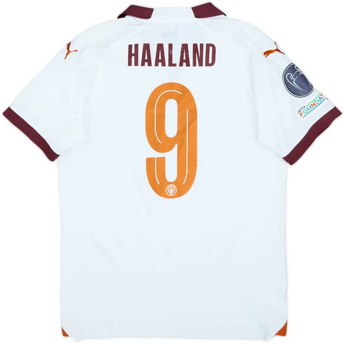 2023-24 Manchester City Authentic Away Shirt Haaland #9 (S)