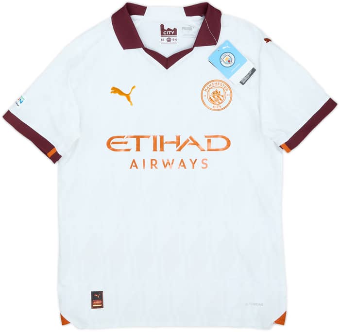 2023-24 Manchester City Authentic Away Shirt Haaland #9 (S)