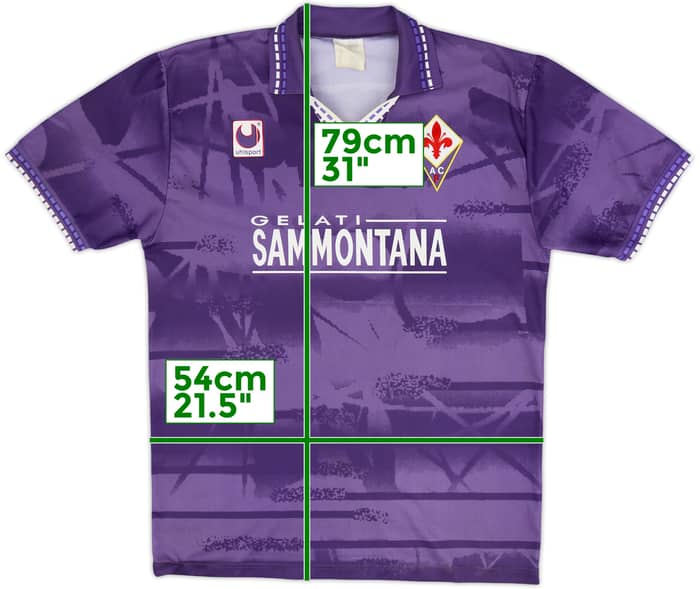 1994-95 Fiorentina Basic Home Shirt - 6/10 - (L)