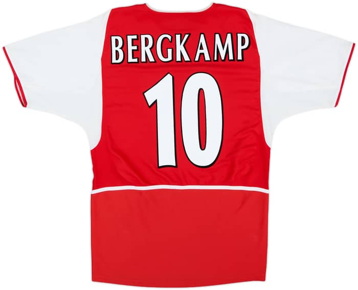 2002-04 Arsenal Home Shirt Bergkamp #10 - 8/10 - (M)