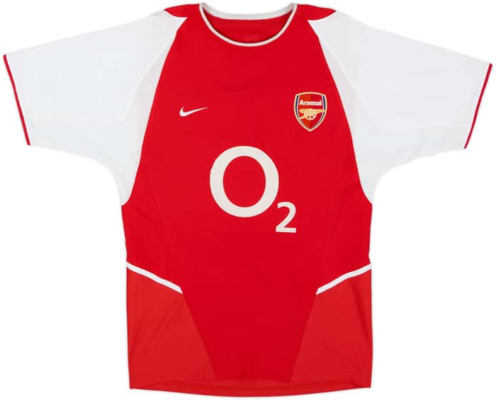 2002-04 Arsenal Home Shirt Bergkamp #10 - 8/10 - (M)