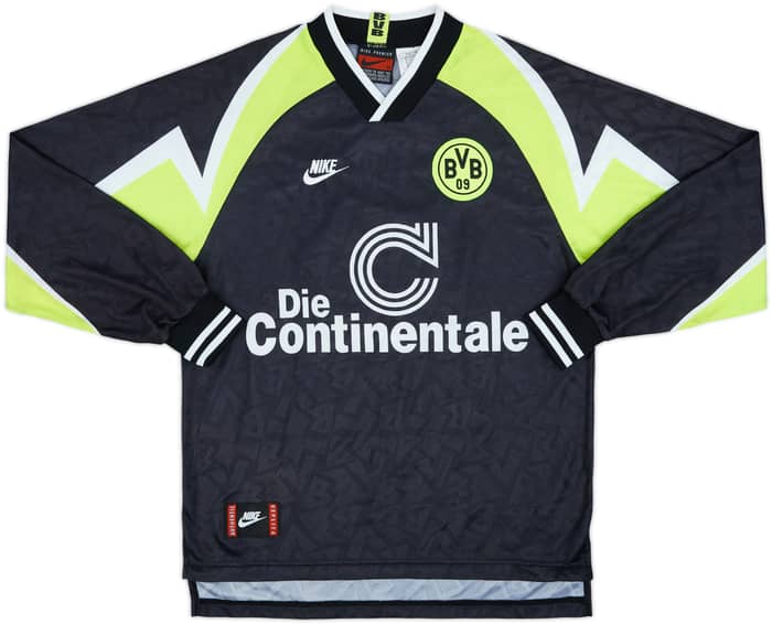 1995-96 Borussia Dortmund Deutscher Meister Away L/S Shirt - 6/10 - (M)
