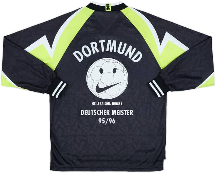 1995-96 Borussia Dortmund Deutscher Meister Away L/S Shirt - 6/10 - (M)