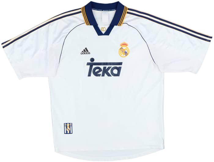1998-00 Real Madrid Home Shirt Raul #7 - 7/10 - (L)