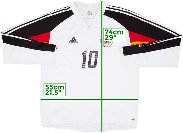 2004-05 Germany Player Issue Home L/S Shirt #10 - 7/10 - (XL)