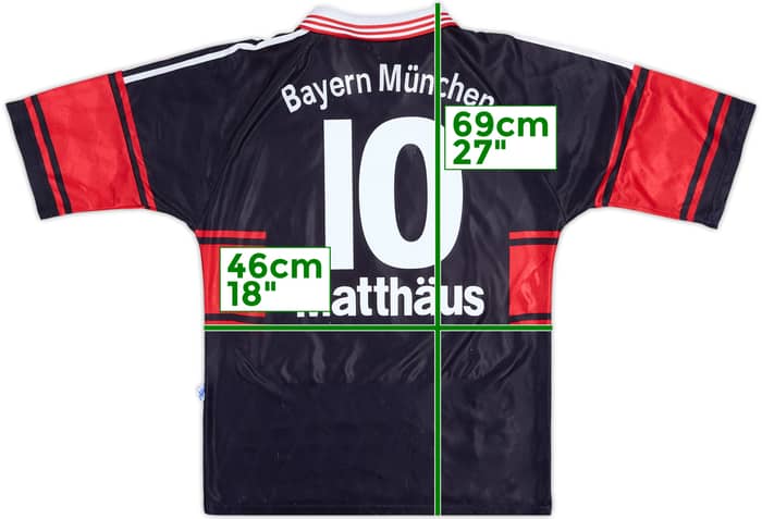 1997-99 Bayern Munich Home Shirt Matthaus #10 - 6/10 - (M)