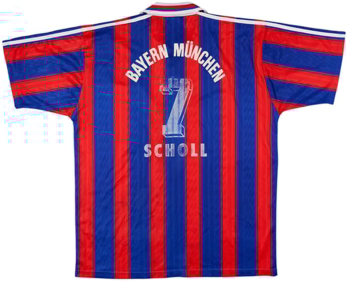 1995-97 Bayern Munich Home Shirt Scholl #7 - 4/10 - (XL)