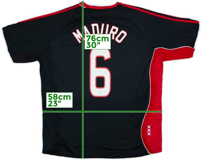 2006-07 Ajax Away Shirt Maduro #6 - 6/10 - (XL)