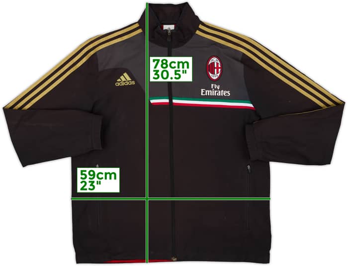 2013-14 AC Milan adidas Track Jacket - 7/10 - (L/XL)