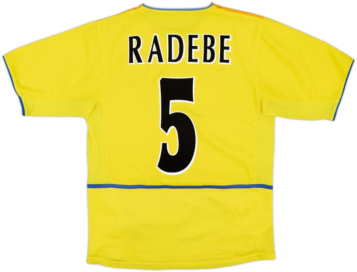2002-03 Leeds United Away Shirt Radebe #5 - 8/10 - (M)
