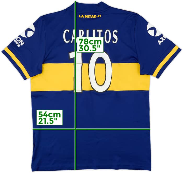 2020-21 Boca Juniors Home Shirt Carlitos #10 - 6/10 - (L)