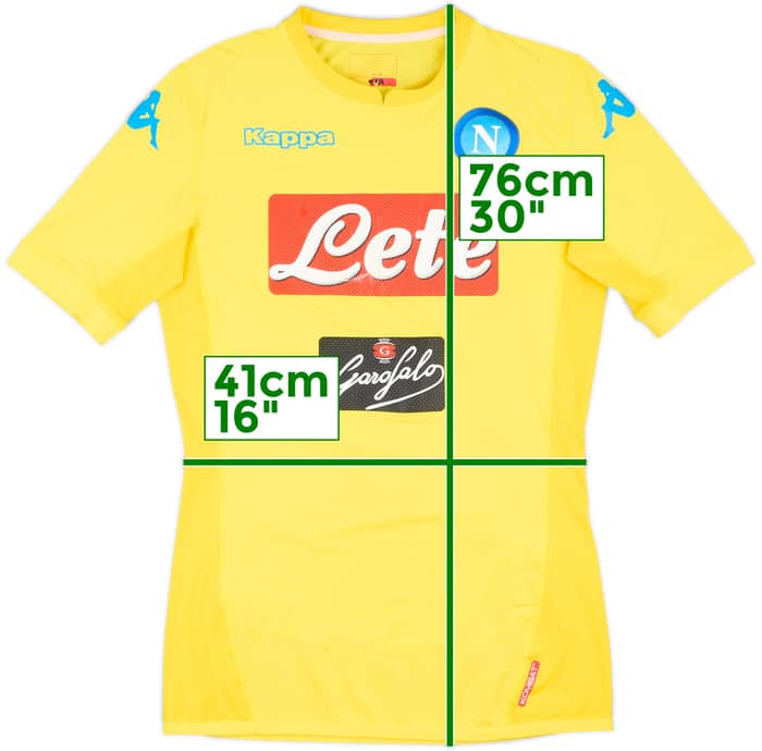 2017-18 Napoli Authentic Away Shirt - 6/10 - (M)