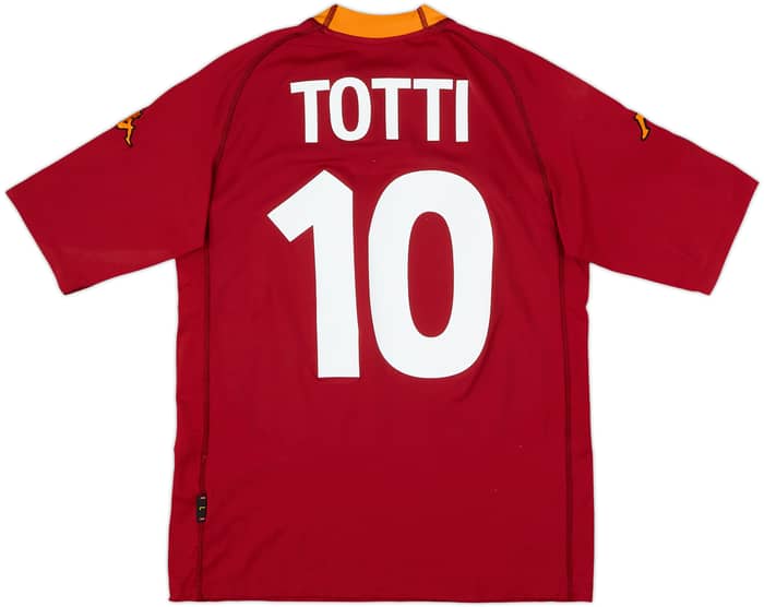 2000-01 Roma Home Shirt Totti #10 - 5/10 - (L)