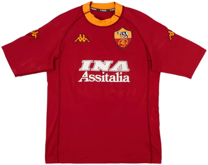 2000-01 Roma Home Shirt Totti #10 - 5/10 - (L)