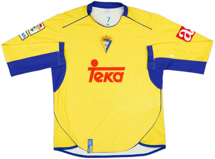 2007-08 Cadiz Home L/S Shirt - 6/10 - (M)