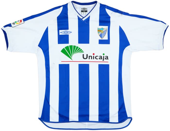 2001-02 Malaga Home Shirt D.Silva #9 - 4/10 - (XL)