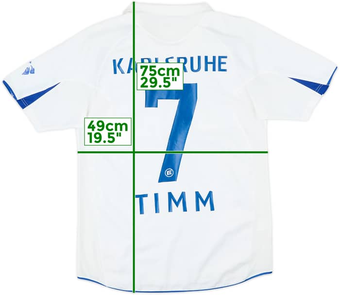 Camiseta de visitante del Karlsruher 2006-08 Timm #7 - 5/10 - (S)