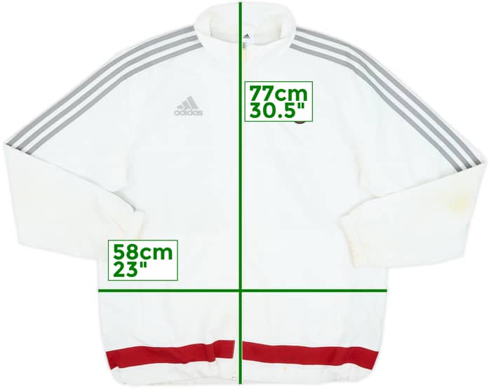 2015-16 AC Milan adidas Track Jacket - 5/10 - (L)