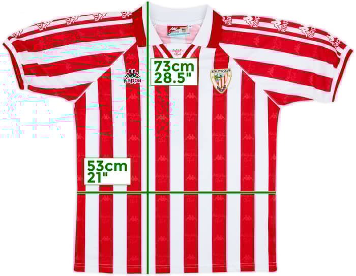 1995-97 Athletic Bilbao Home Shirt #2 - 7/10 - (S)
