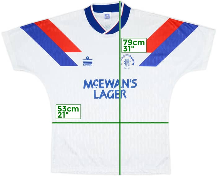1990-92 Rangers Away Shirt - 9/10 - (L)