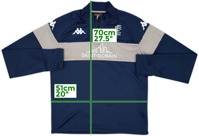 2022-23 Empoli Kappa 1/4 Zip Training Top - 8/10 - (L)