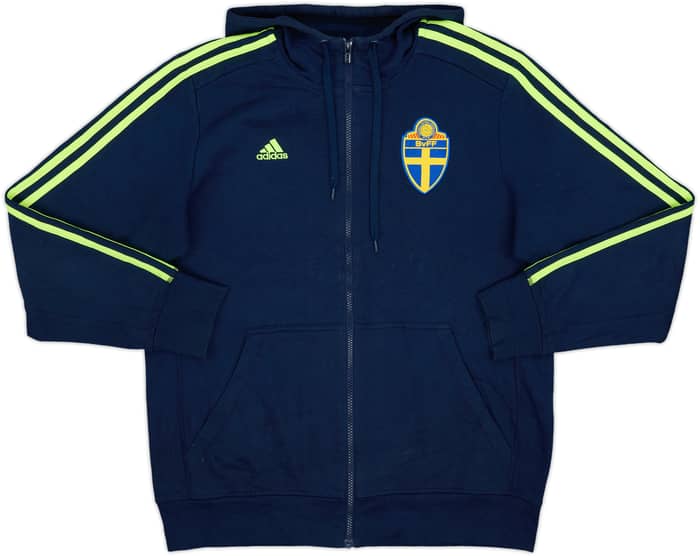 2015-16 Sweden adidas Hooded Track Jacket - 8/10 - (M)
