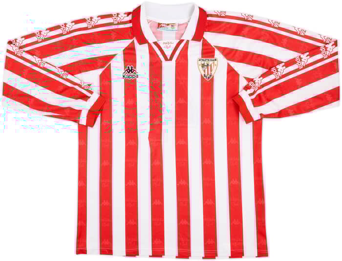 1996-97 Athletic Bilbao Match Issue Home L/S Shirt #4