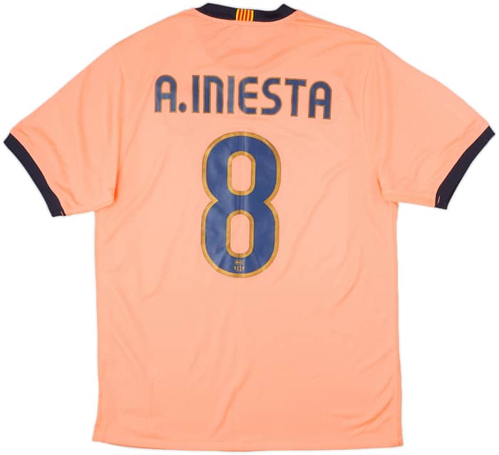 2009-10 Barcelona Away Shirt A. Iniesta #8 - 7/10 - (M)