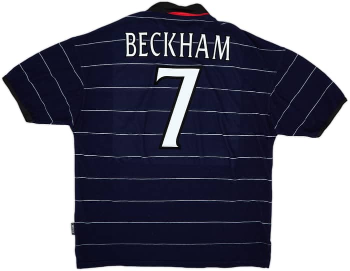 1999-00 Manchester United Away Shirt Beckham #7 - 9/10 - (XL)