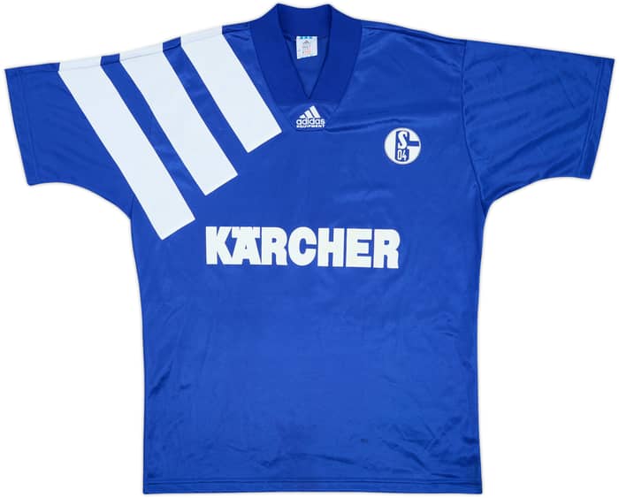 1994-96 Schalke Home Shirt Anderbrugge #8 - 8/10 - (L)
