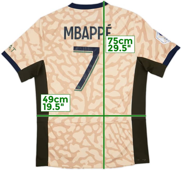 2023-24 Paris Saint-Germain Fourth Shirt Mbappe #7 - 6/10 - (M)