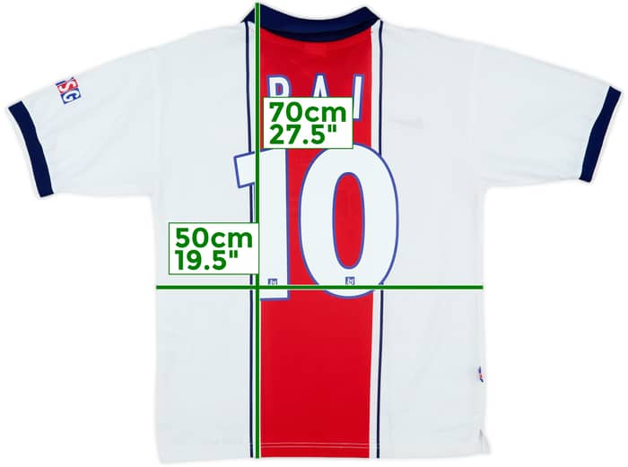 1997-98 Paris Saint-Germain Away Shirt Rai #10 - 8/10 - (XL.Boys)