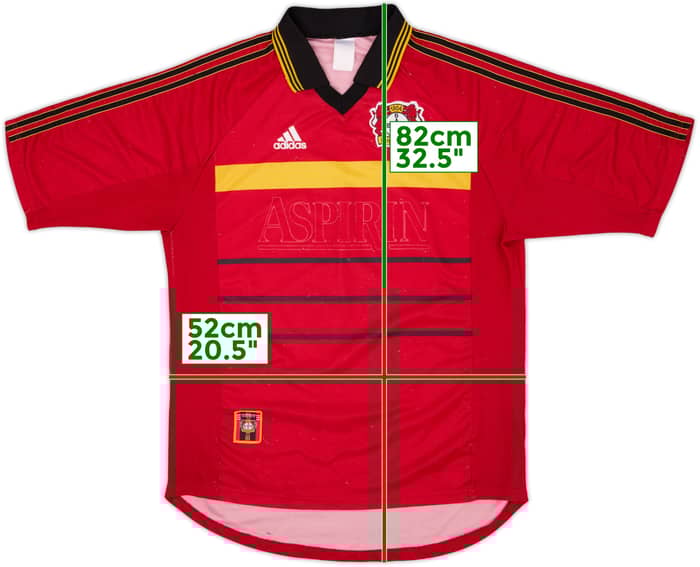 1998-00 Bayer Leverkusen Home Shirt #14 - 3/10 - (L)