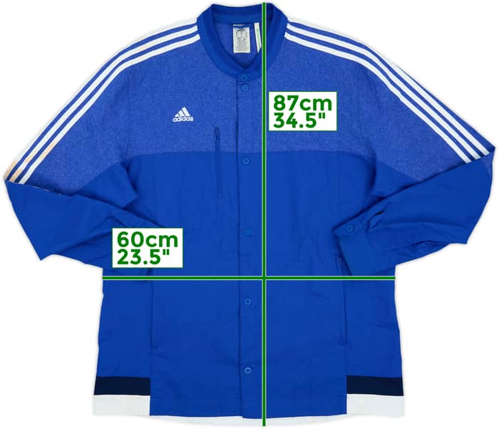 2014-15 Real Madrid adidas Button Track Jacket - 7/10 - (XL)