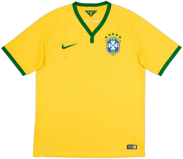 2014-15 Brasil Camiseta Local - 4/10 - (M)