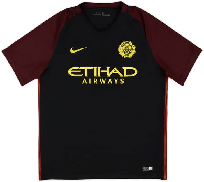 2016-17 Manchester City Away Shirt Kun Aguero #10 - 7/10 - (L)