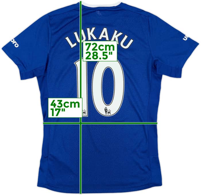 2015-16 Everton Home Shirt Lukaku #10 - 8/10 - (M)