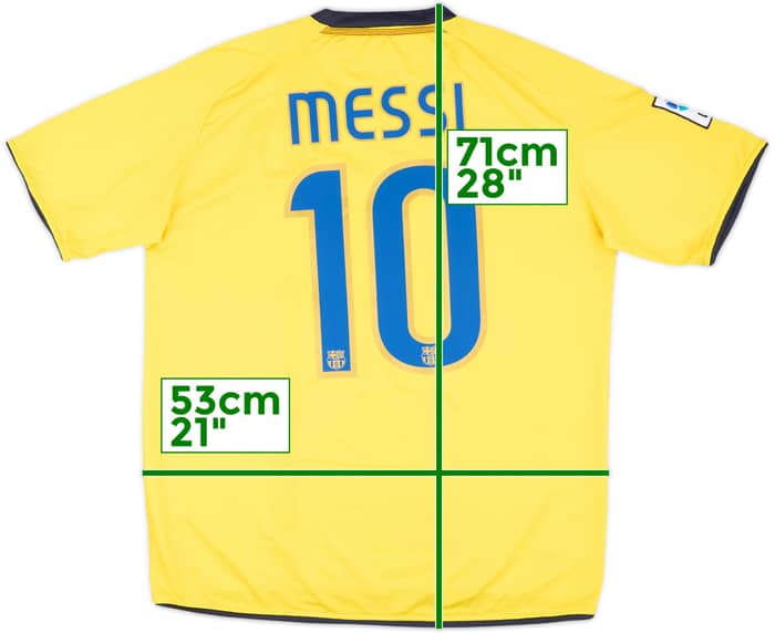 2008-10 Barcelona Away Shirt Messi #10 - 7/10 - (M)