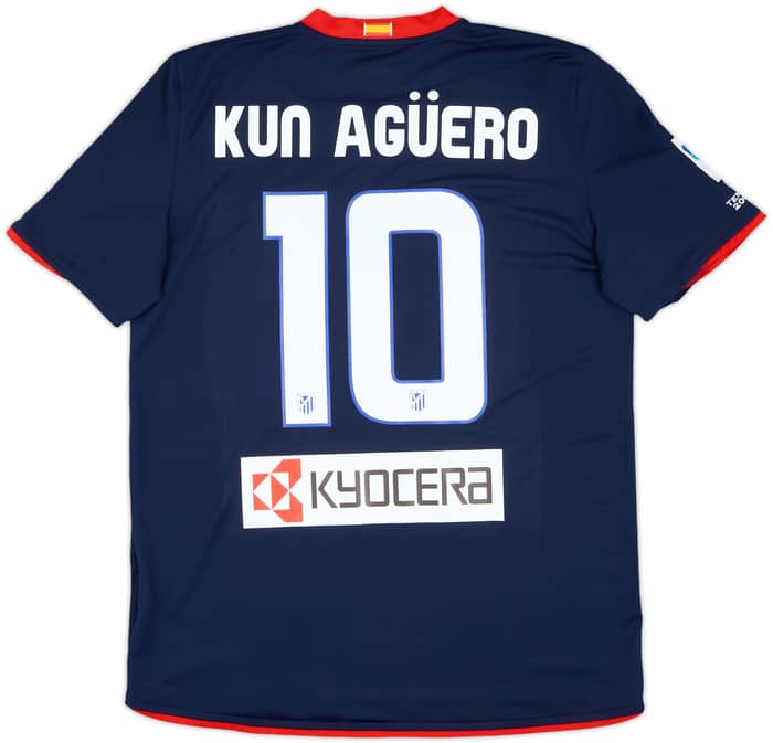 2008-09 Atletico Madrid Away Shirt Kun Aguero #10 - 9/10 - (L)