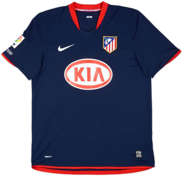 2008-09 Atletico Madrid Away Shirt Kun Aguero #10 - 9/10 - (L)
