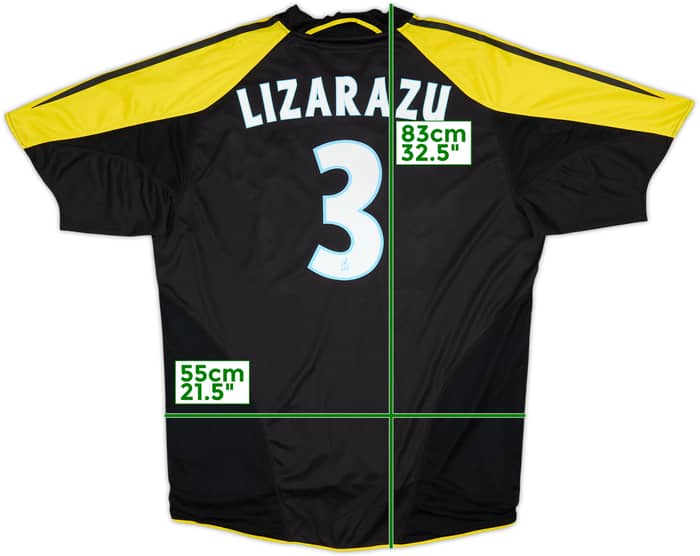 2004-05 Olympique Marseille Third Shirt Lizarazu #3 - 9/10 - (L)